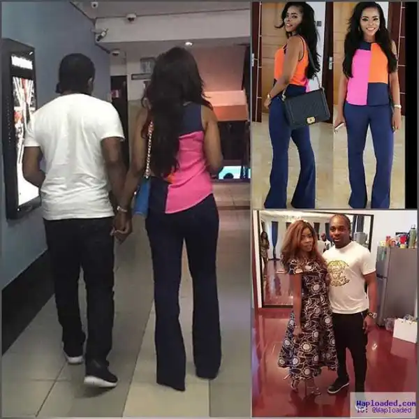 Laura Ikeji & boyfriend Ogbonna Kanu loved up as they hit cinema